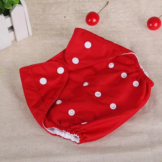 Baby Diapers Washable Reusable Nappies Grid Eco Friendly Cotton Baby Cloth Training Pant Cloth Diaper Adjustable Baby Fraldas