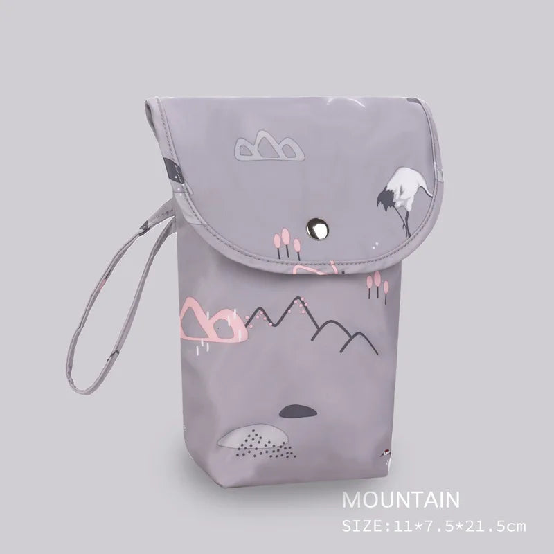 New waterproof and reusable baby diaper bag, baby handbag, large capacity mommy diaper storage bag wholesale