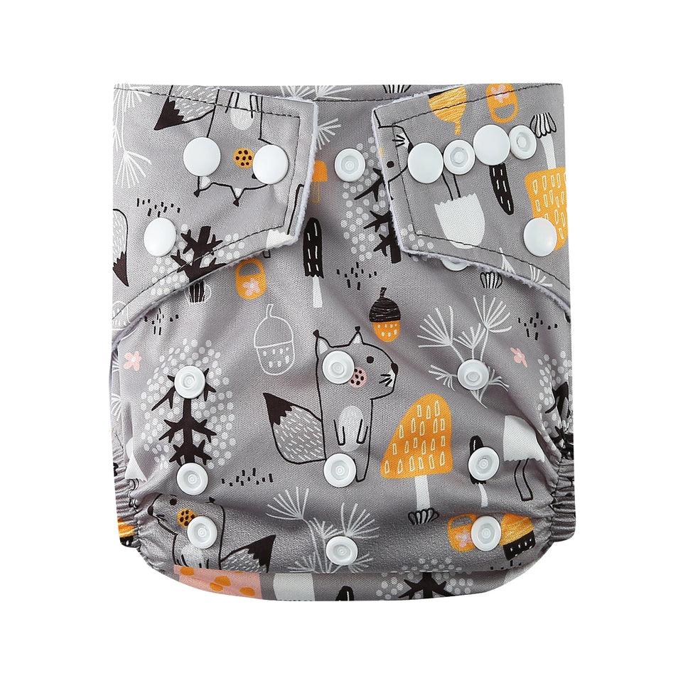 [BABYLAND] 2022 Baby Cloth Diapers Ecological Adjustable Pocket Nappy Fit 3-15kg Baby Washable Reusable Diaper Covers Girls boys