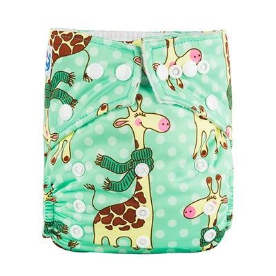 [BABYLAND] 2022 Baby Cloth Diapers Ecological Adjustable Pocket Nappy Fit 3-15kg Baby Washable Reusable Diaper Covers Girls boys