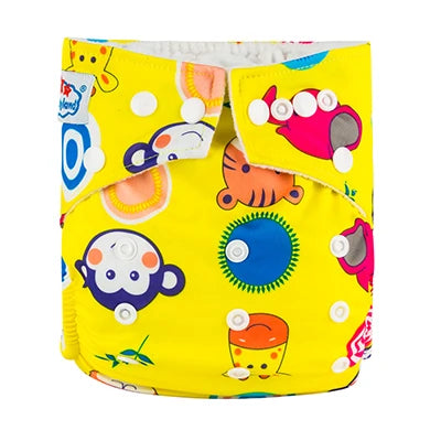 [BABYLAND] 2022 Baby Cloth Diapers Ecological Adjustable Pocket Nappy Fit 3-15kg Baby Washable Reusable Diaper Covers Girls boys
