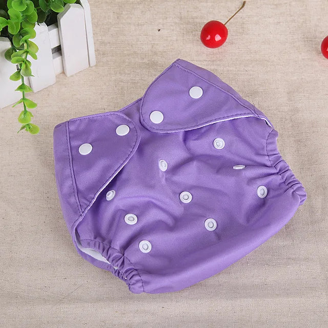 Baby Diapers Washable Reusable Nappies Grid Eco Friendly Cotton Baby Cloth Training Pant Cloth Diaper Adjustable Baby Fraldas