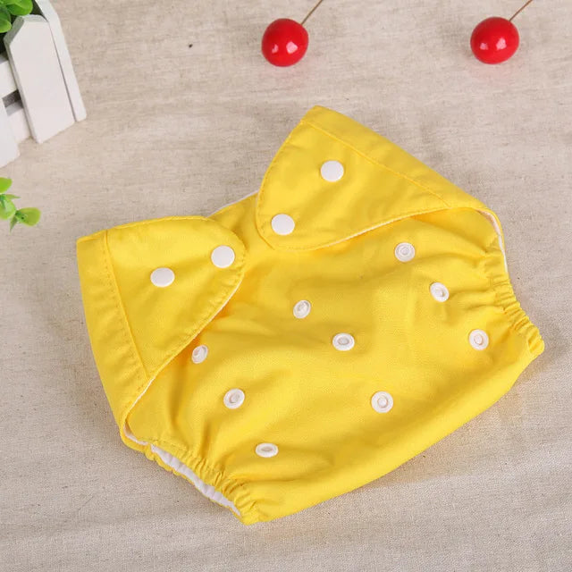 Baby Diapers Washable Reusable Nappies Grid Eco Friendly Cotton Baby Cloth Training Pant Cloth Diaper Adjustable Baby Fraldas