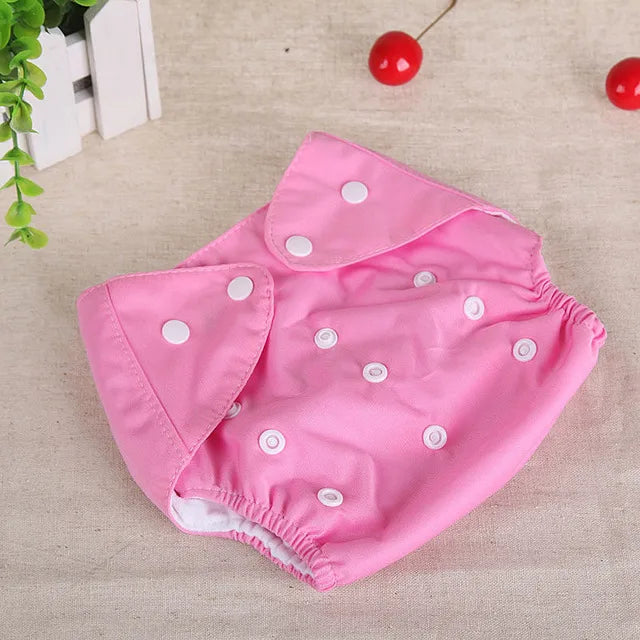 Baby Diapers Washable Reusable Nappies Grid Eco Friendly Cotton Baby Cloth Training Pant Cloth Diaper Adjustable Baby Fraldas