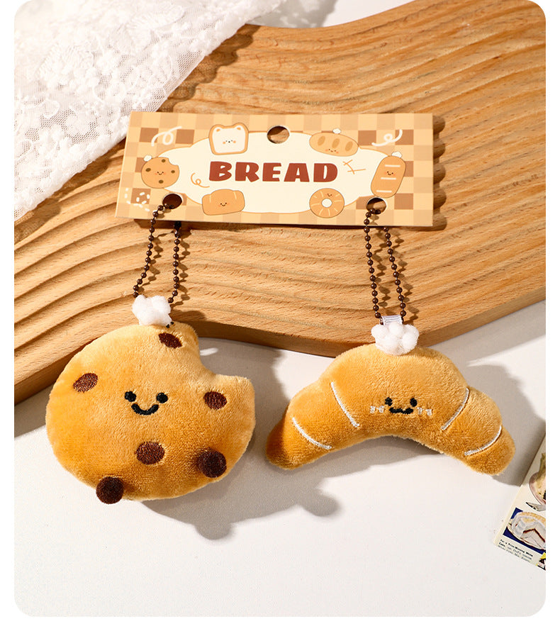 Cute Bread, Plush Bags, Pendants, Keychains, Creative Little Dolls  Accessories Wholesale  Cartoon Girl Backpack Accessories