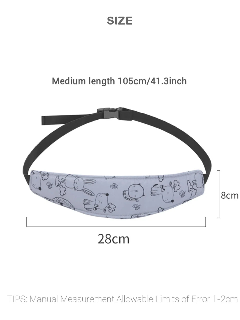Baby Head Fixation Belt Car Seat Head Support Pushcart Fixation Belt Adjustable Sleep Positioner Baby Safety Pillow
