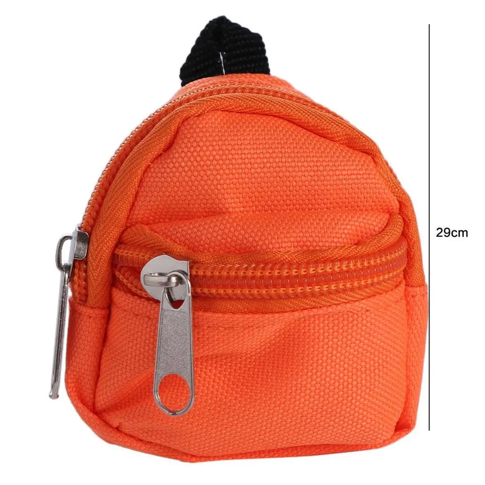 Gifts Dolls Accessories 1/6 BJD Rucksack With Zipper Kids Gifts BJD Doll Schoolbag Doll Backpack Doll Bag Miniature Doll Bag