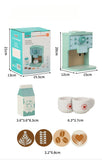 Children Play House Simulation Teapot Girl Tea Kitchen toys, wooden cake kindergarten birthday present