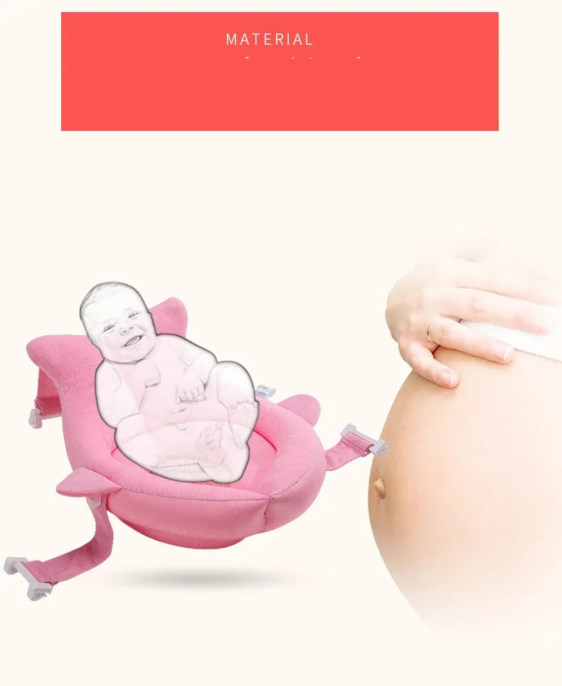 Baby Safety Bath Mat Cushion Portable Bath Anti-Slip Cushion Seat Infant Floating Bather Bathtub Pad Shower Security Support Mat