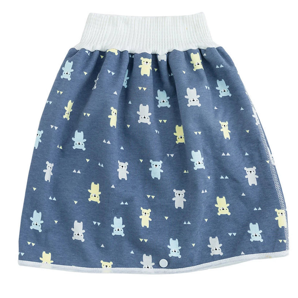 Baby Waterproof Diaper Pants&Skirt for Potty Training Baby Comfy Diaper Short for Boys and Girls Sleeping Bedclothes Night Time