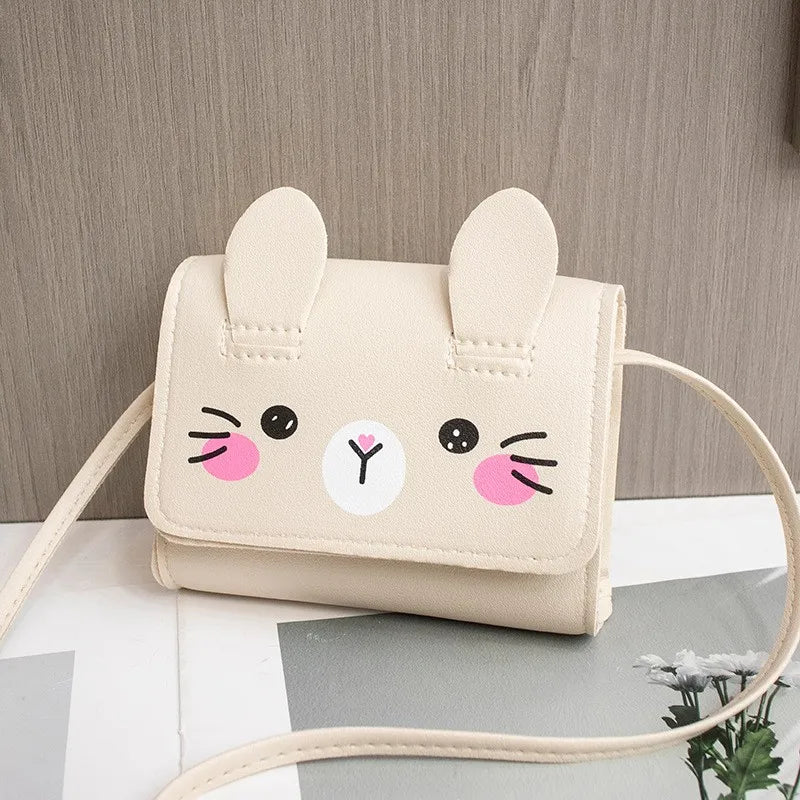 Children's Accessories Small Shoulder Bag Cute Rabbit BabyGirls Small Crossbody Bags Cartoon Kids Mini Coin Purse Handbags