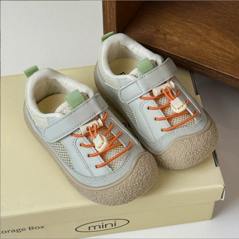 Baby Shoes 2025 Spring Autumn New Fashionable Lightweight Casual Shoes Boys Girls Outdoor Baotou Mountaineering Shoes