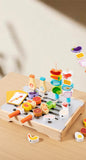 Children's Wooden Imitation Barbecue Grill Toy For Role-Playing Home Cooking And Food Recognition Available In Two Styles