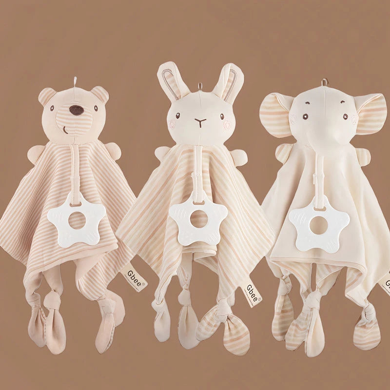 Baby Soothing Towel, Baby Water Towel, Dental Gum, Ringing Bell, Newborn Baby Toy, Biteable