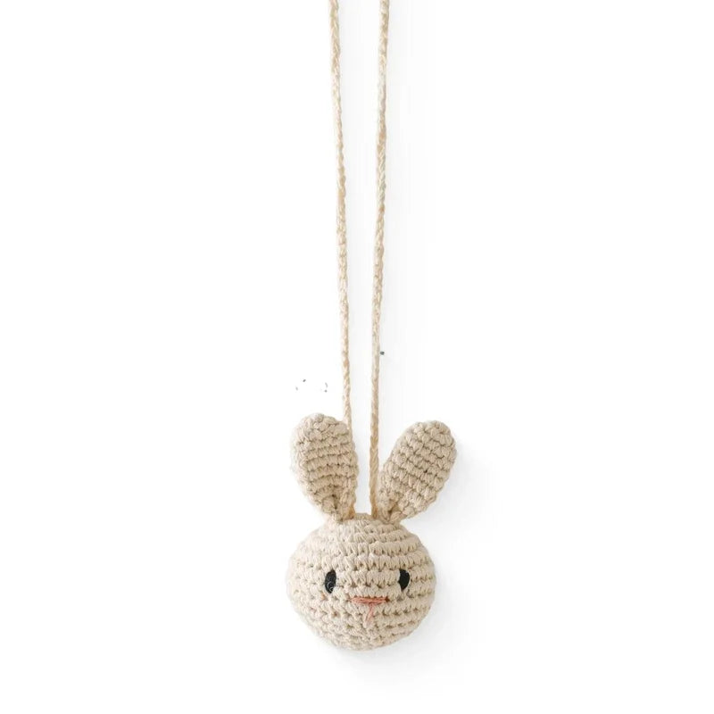 Baby Crochet Rattle Toys Rabbit Teether Toys Pacifier Chain Pendant Play Activity Gym Hanging Toys For Newborn Teething Toys