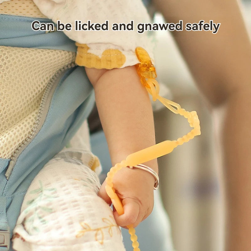 Baby Teething Toy with Music, Silicone Gum Soother Pacifier Clip, Anti-Loss Chain for Drool Relief & Sensory Development