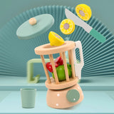 Children Play House Simulation Teapot Girl Tea Kitchen toys, wooden cake kindergarten birthday present