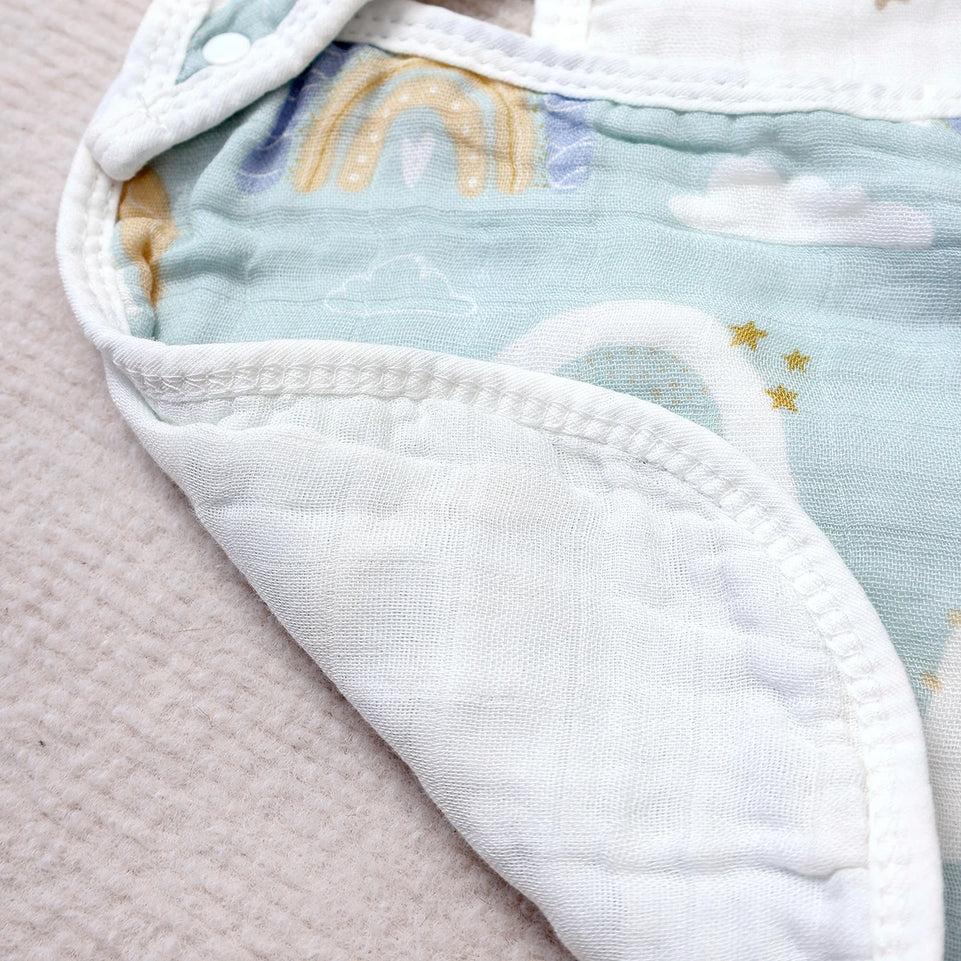 Kangobaby #My Soft Life# New 5pcs Set Breathable Bamboo Cotton Newborn Muslin Feeding Bib Antibacterial Baby Burp Cloth