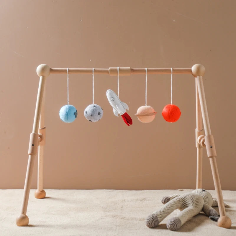 Baby Crochet Rattle Toys Rabbit Teether Toys Pacifier Chain Pendant Play Activity Gym Hanging Toys For Newborn Teething Toys
