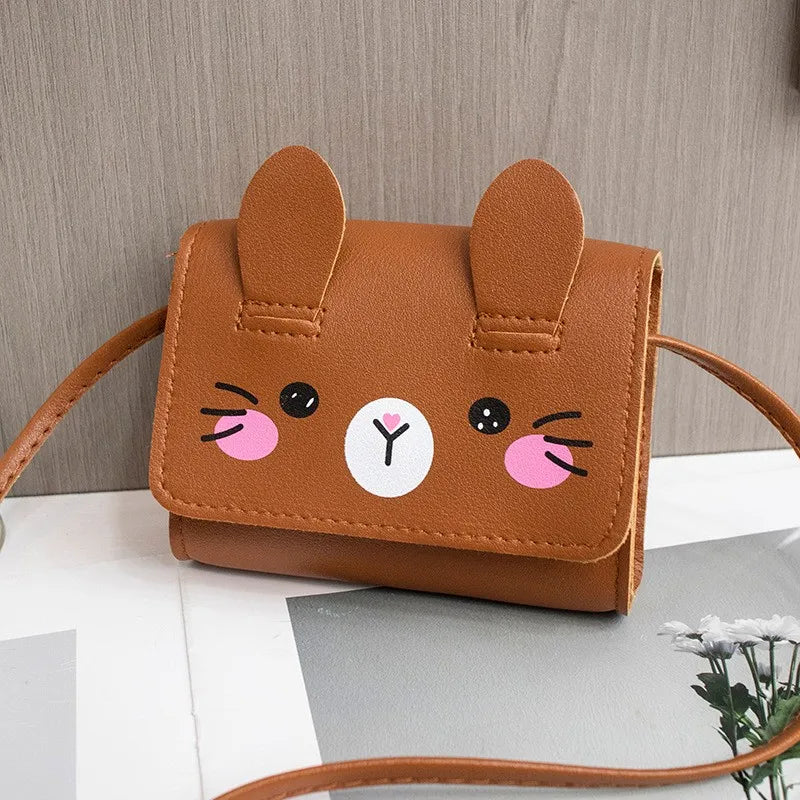 Children's Accessories Small Shoulder Bag Cute Rabbit BabyGirls Small Crossbody Bags Cartoon Kids Mini Coin Purse Handbags