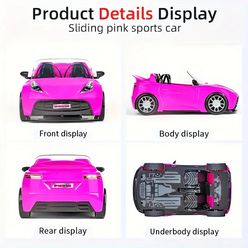 Car Model Kids Toys Car Outdoor Children Game Dollhouse Accessories for 30cm Girl Doll DIY Birthday Christmas Present Gift Toy