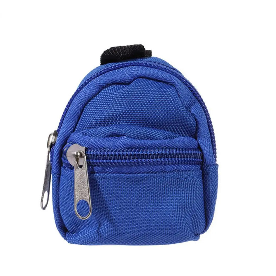 Gifts Dolls Accessories 1/6 BJD Rucksack With Zipper Kids Gifts BJD Doll Schoolbag Doll Backpack Doll Bag Miniature Doll Bag