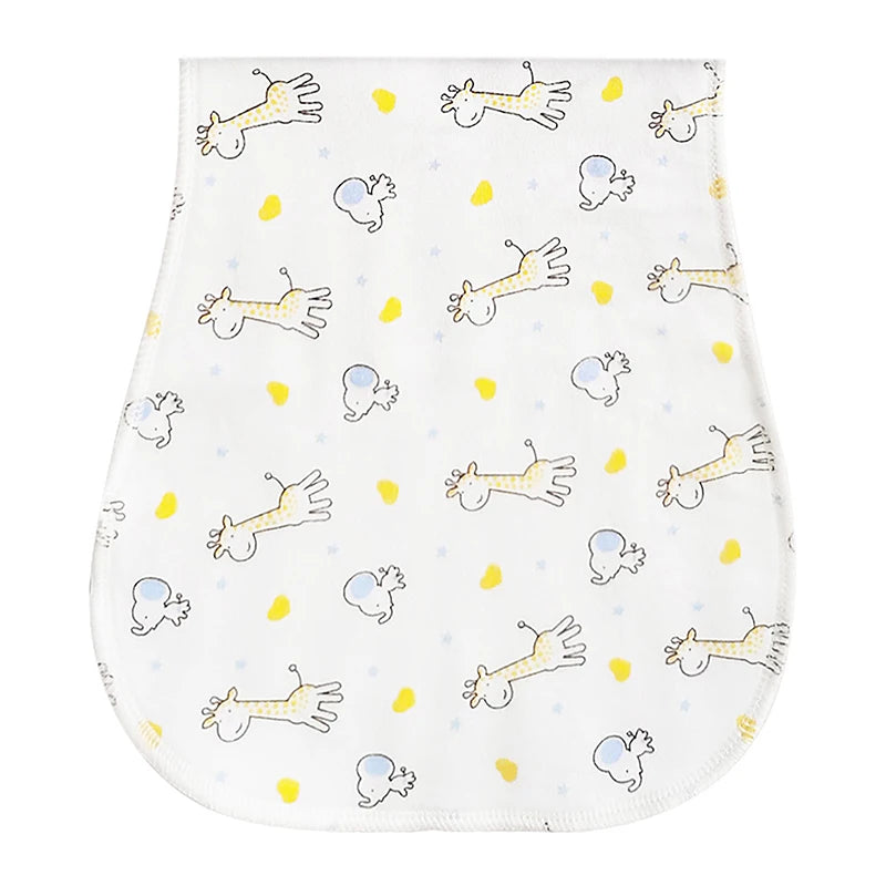 Baby Burp Cloth Universal Bibs Towel Newborn Unisex Boys and Girls Feeding Cloth Cotton Saliva Towel Cute Patten Baby Bib Towels