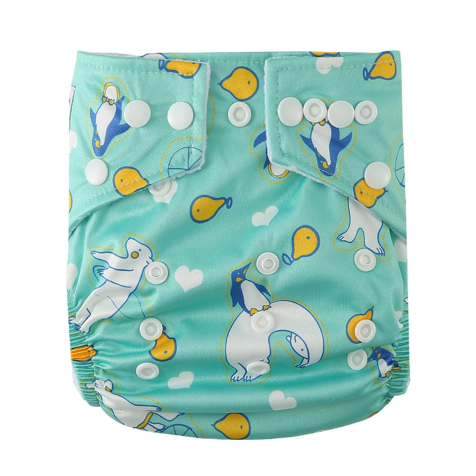 [BABYLAND] 2022 Baby Cloth Diapers Ecological Adjustable Pocket Nappy Fit 3-15kg Baby Washable Reusable Diaper Covers Girls boys