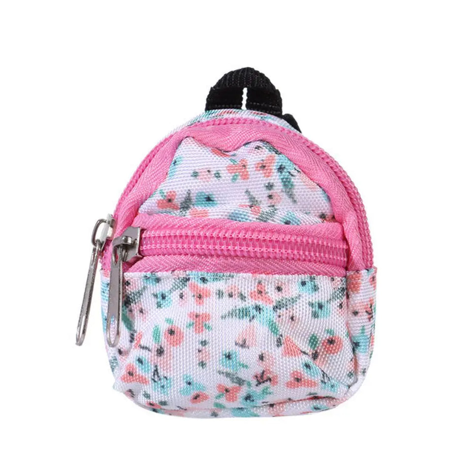 Gifts Dolls Accessories 1/6 BJD Rucksack With Zipper Kids Gifts BJD Doll Schoolbag Doll Backpack Doll Bag Miniature Doll Bag