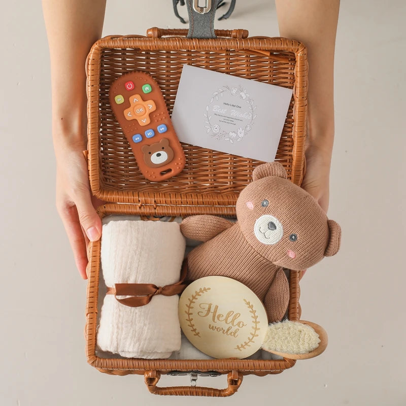 BaBy Accessories Photography Props Newborn Keepsakes Memories Milestone Cards Monthly Blanket Babies Photos Baby Birth Gift Set