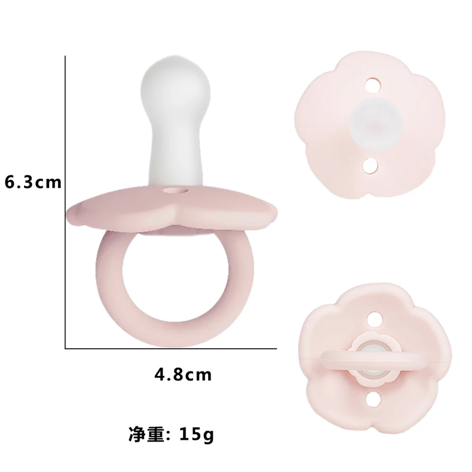 Baby pacifier super soft anti-flatulence, 0-3 to 6 months old imitation breast milk newborn baby sleep artifact
