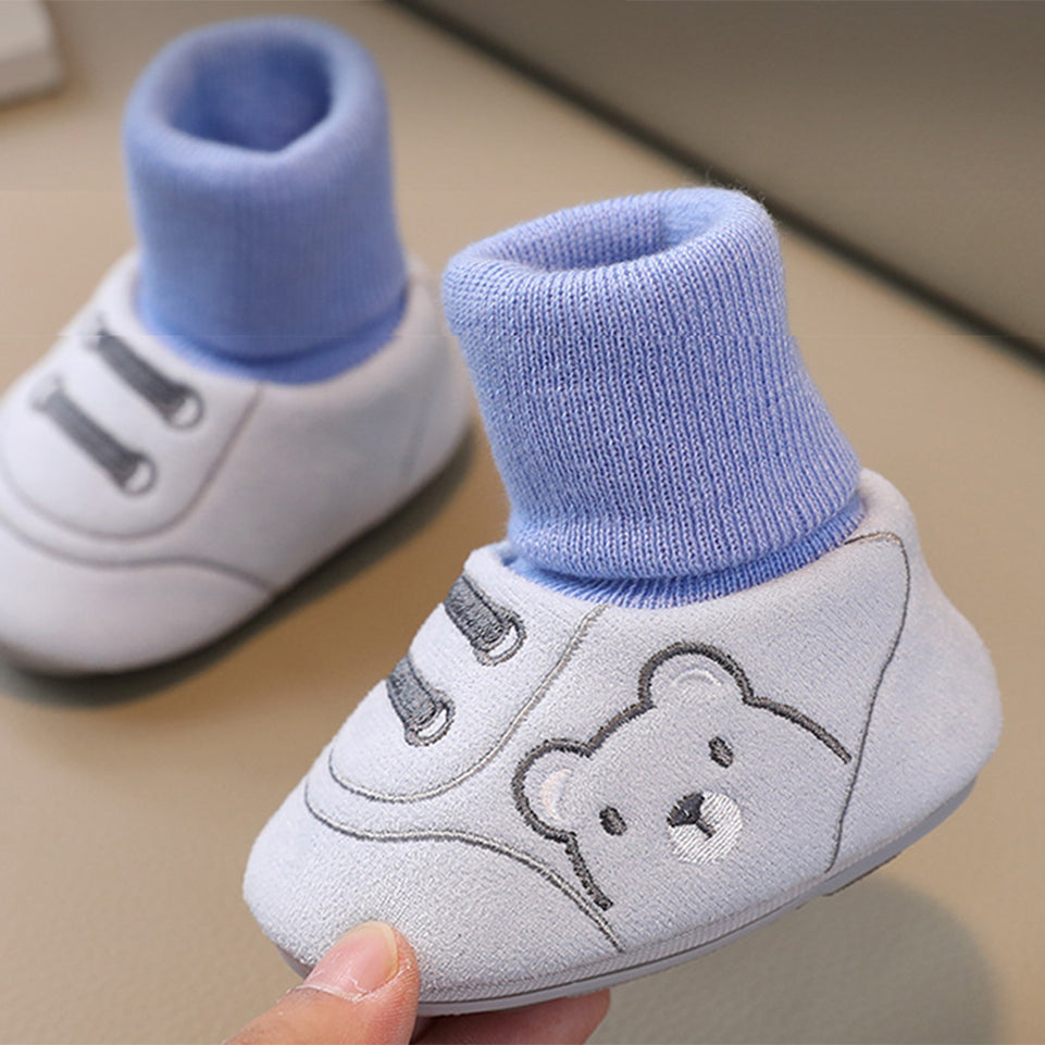 Baby Shoes Autumn and Winter and Socks Cotton for Warmth Non Slip Walking Shoes for Newborn Babies Baby 0-1 Years Old Shoes