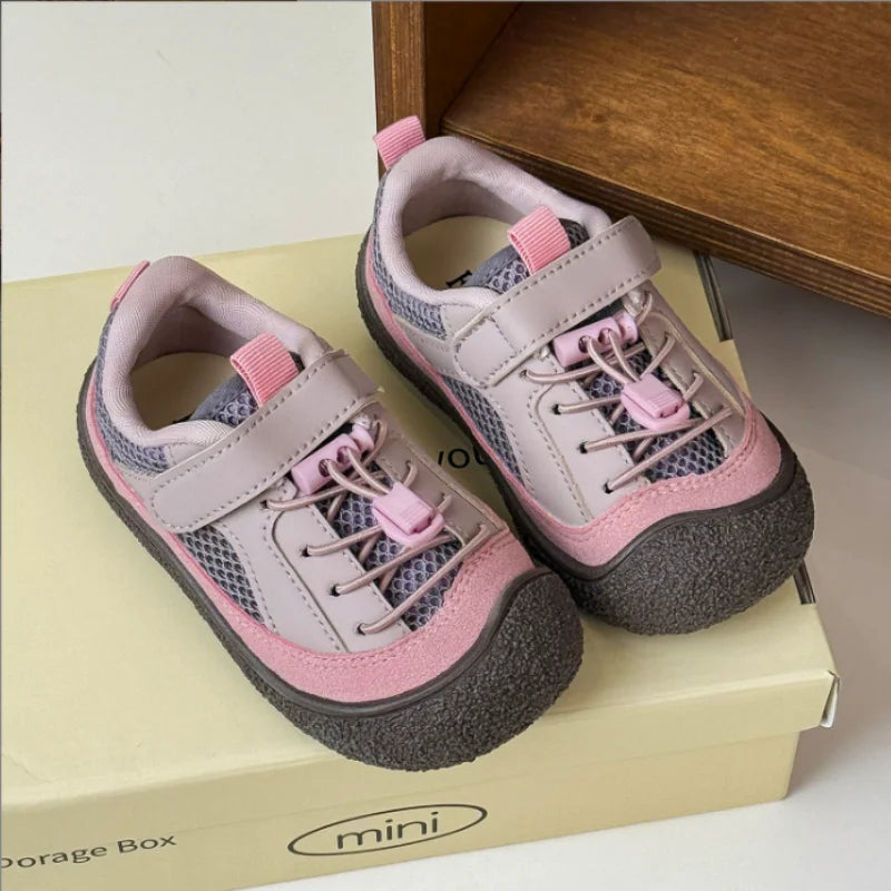 Baby Shoes 2025 Spring Autumn New Fashionable Lightweight Casual Shoes Boys Girls Outdoor Baotou Mountaineering Shoes