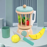 Children Play House Simulation Teapot Girl Tea Kitchen toys, wooden cake kindergarten birthday present