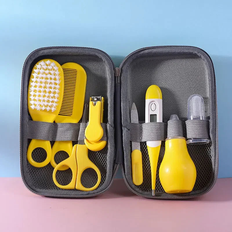 Baby Care Kit (8PCS) - Hospital-Grade Nail Clippers, Soft Brush, Safety Nasal Aspirator, Gentle Comb & | Newborn Essentials