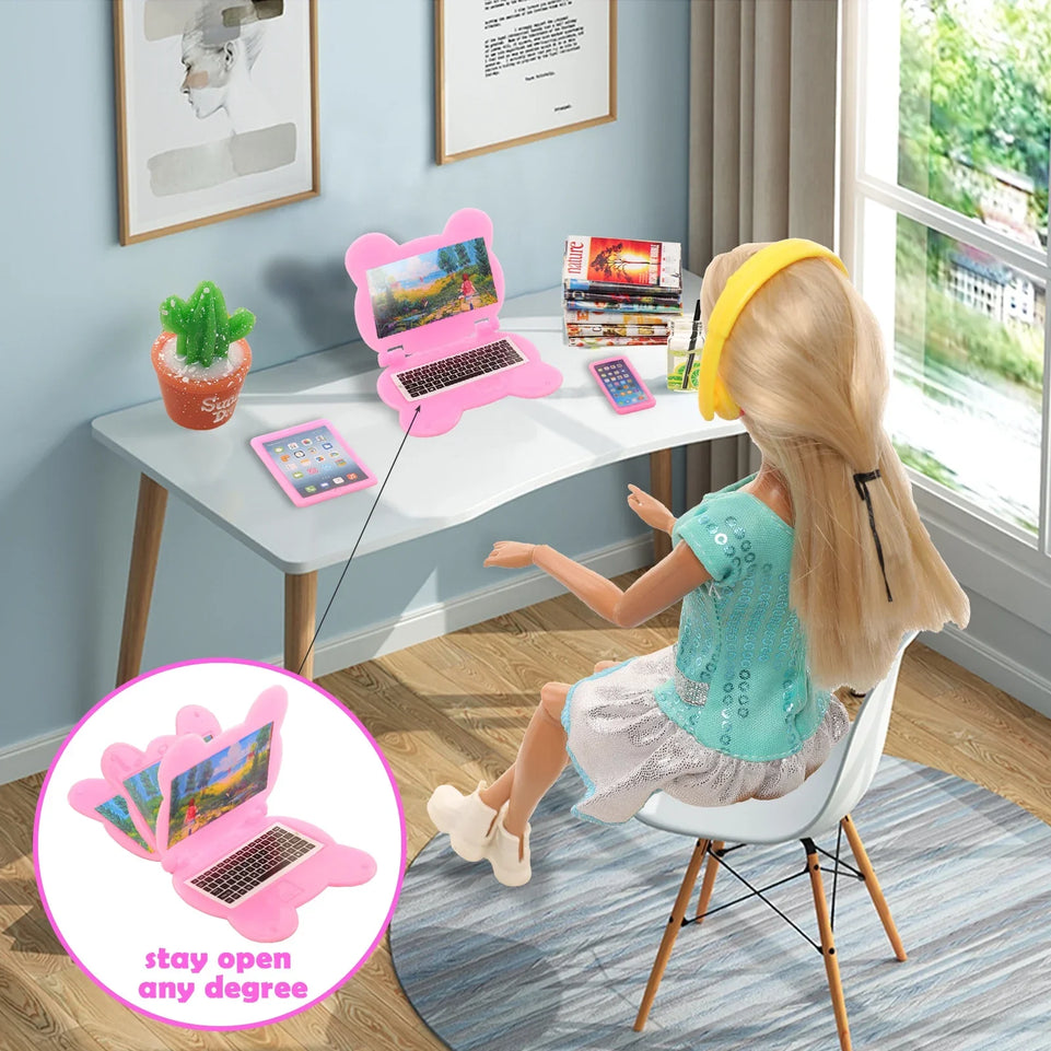 Kawaii Doll Accessories Food Clean Study Tool Mini Item Toys Cute Miniature for Dollhouses,Color random