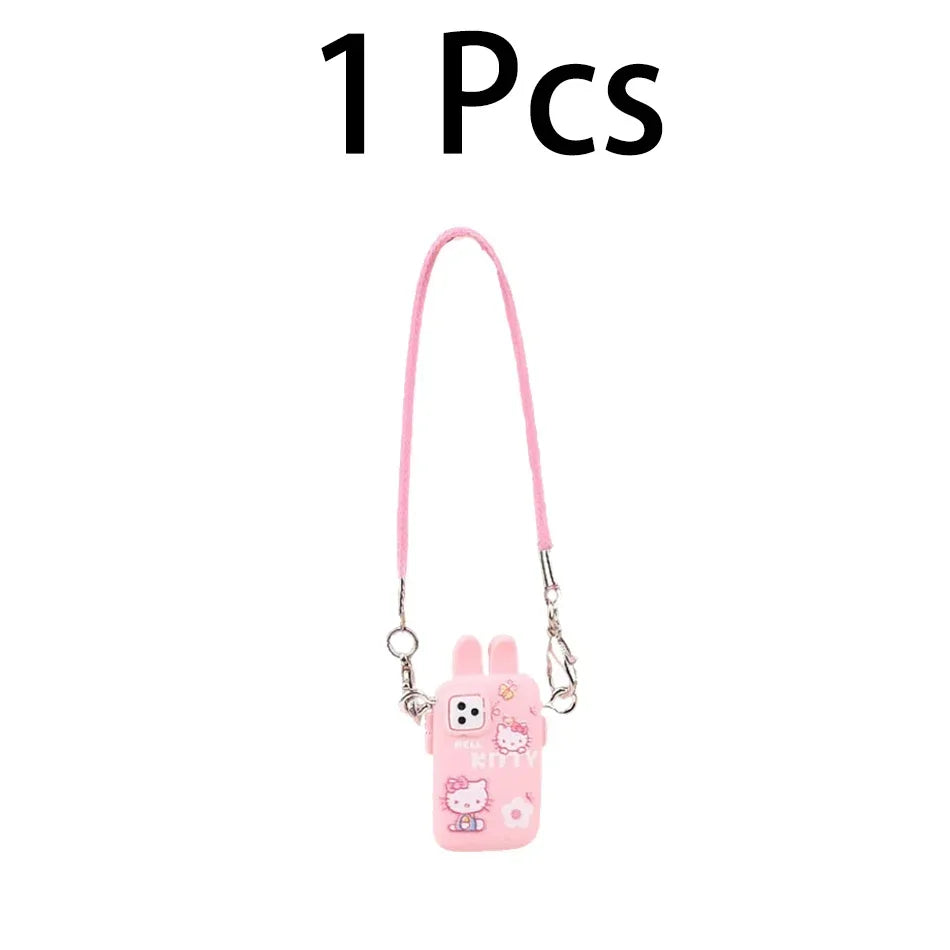 For Labubu Accessories For Crybaby Accessories Cartoon style camera phone Bag Plush Doll Accessories Pendant Fan Birthday Gift