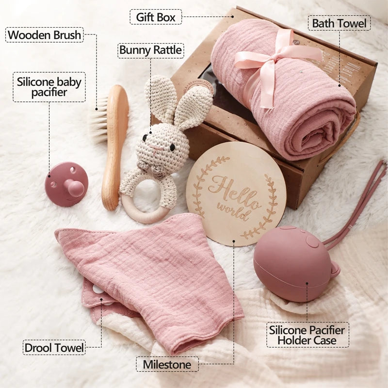 BaBy Accessories Photography Props Newborn Keepsakes Memories Milestone Cards Monthly Blanket Babies Photos Baby Birth Gift Set