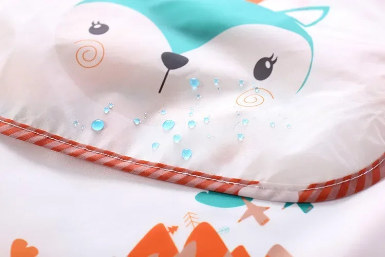 Baby Boys Girls Burp Cloth Banana Bibs for1-3Year Long Sleeve Scarf Waterproof Toddler Art Smock Feeding Bib Apron Pocket Infant