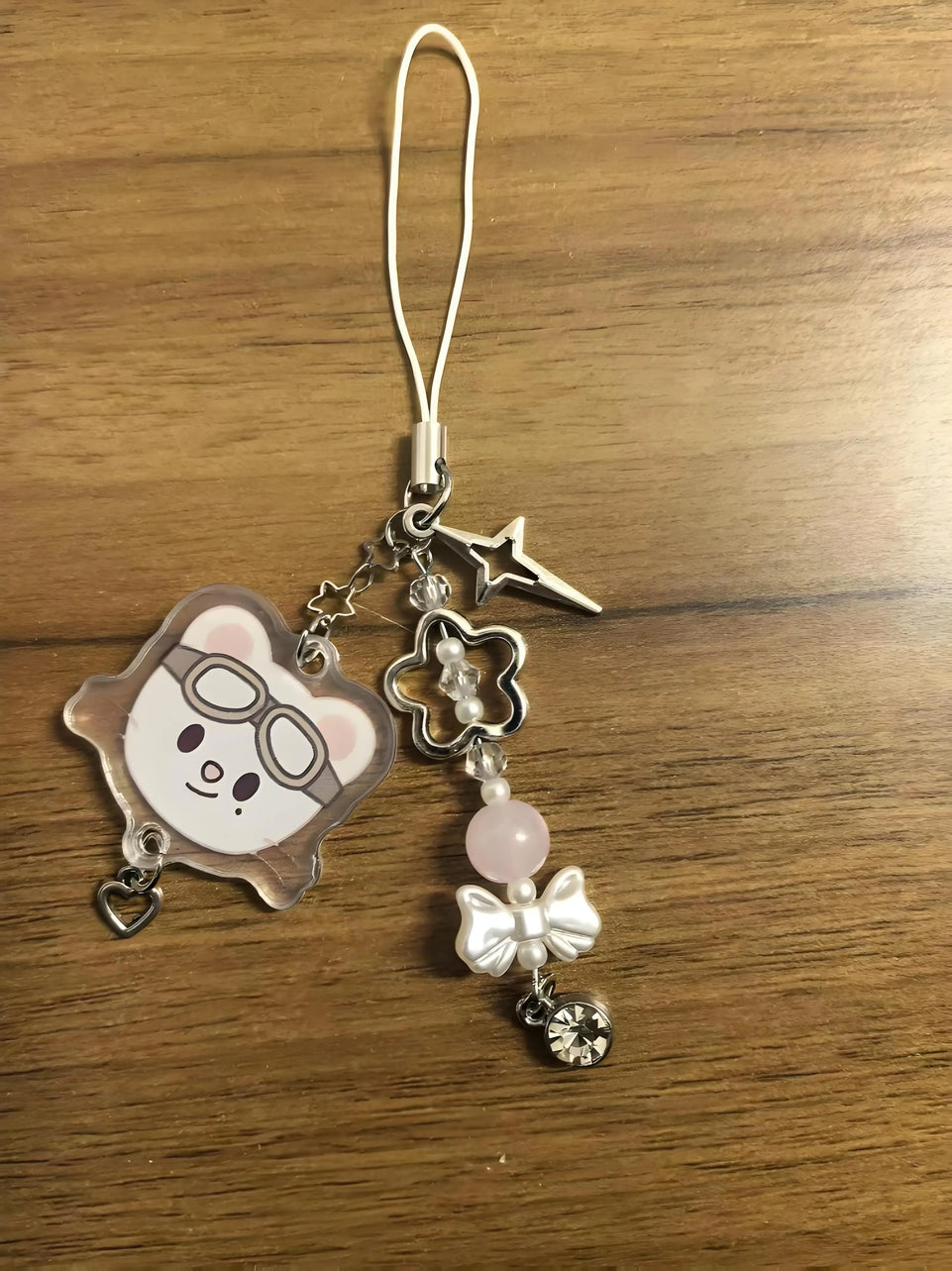 Kawaii bow skz kids inspired keychain, stray children's acrylic accessories jewelry, k-pop Y2K creative gifts