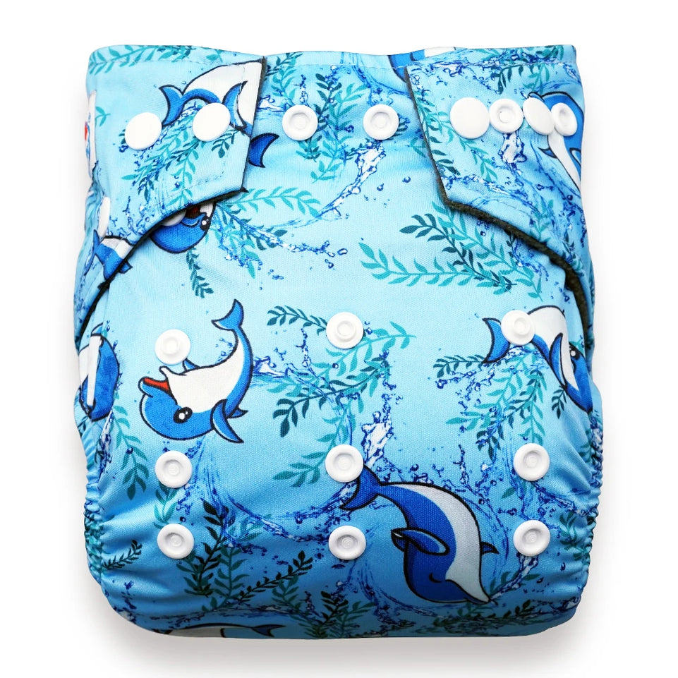 [BABYLAND] 2022 Baby Cloth Diapers Ecological Adjustable Pocket Nappy Fit 3-15kg Baby Washable Reusable Diaper Covers Girls boys