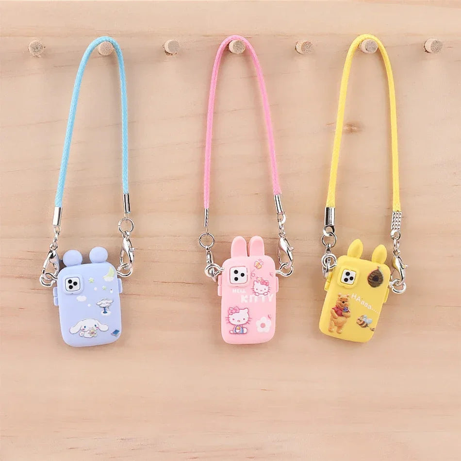 For Labubu Accessories For Crybaby Accessories Cartoon style camera phone Bag Plush Doll Accessories Pendant Fan Birthday Gift