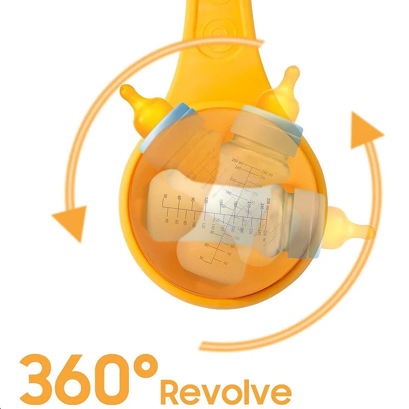 Hands - Free Bottle Holder for Baby, Rotatable Feeding Device, Free Up Your Hands