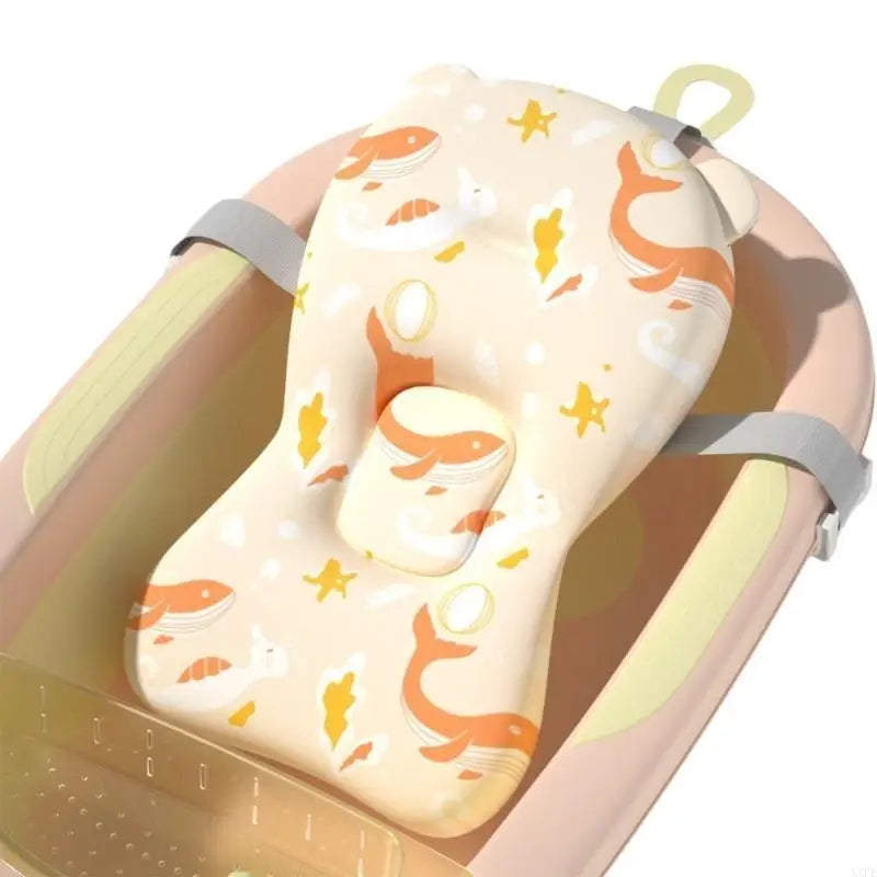 Baby Safety Bath Mat Cushion Portable Anti-Slip Baby Bathtub Shower Supportive Mat Soft Infant Security Floating Bather Mat