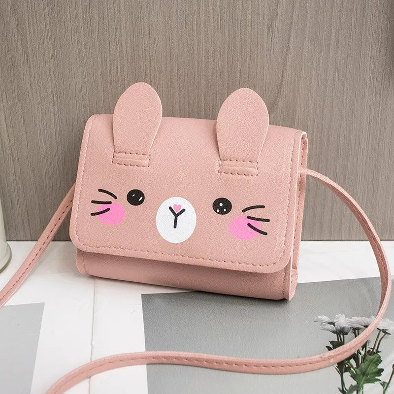 Children's Accessories Small Shoulder Bag Cute Rabbit BabyGirls Small Crossbody Bags Cartoon Kids Mini Coin Purse Handbags