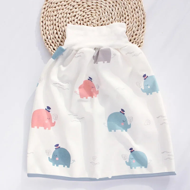 Baby Waterproof Clothes Diaper Skirt for Potty Training Baby Comfy Diaper Training Skirts for Boys and Girls Night Time Sleeping