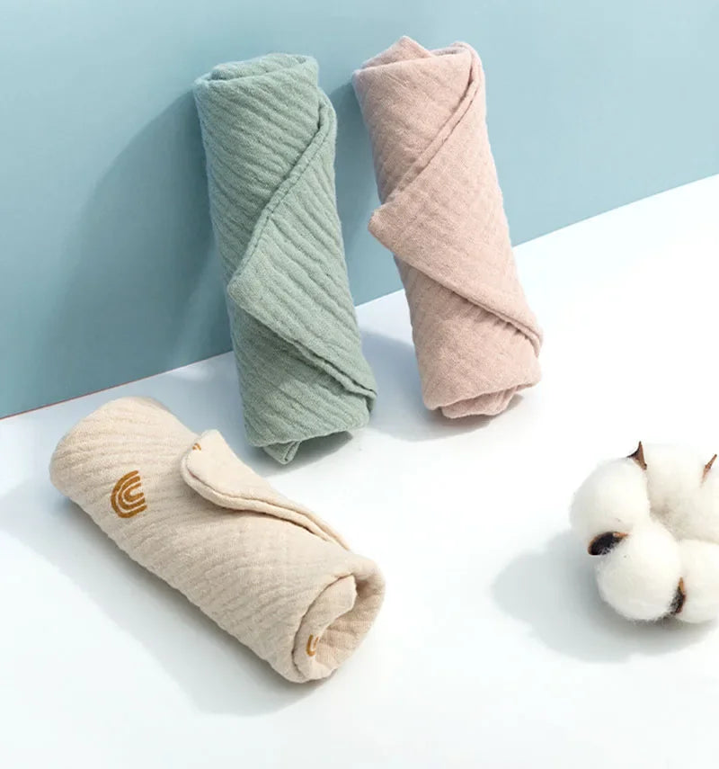2/5P Baby Towel New Born Items Stuff Muslin Squares Infant Newborn Hand Bath Shower Face Towels Soft Cotton Gauze Baby Washcloth