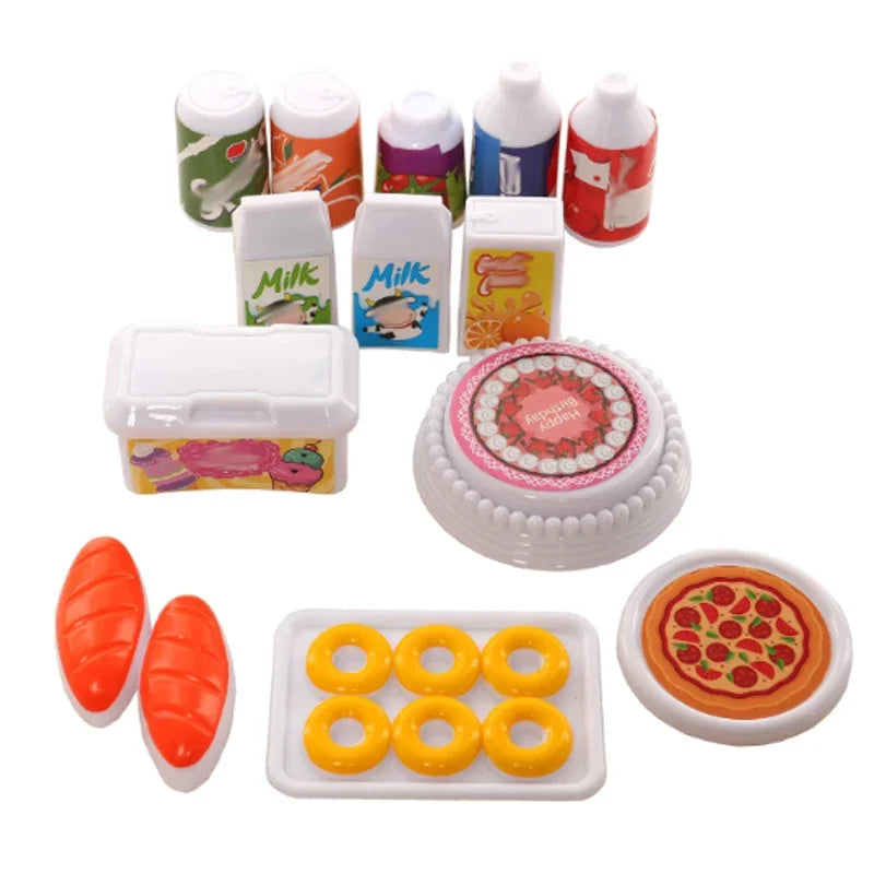 Kawaii Doll Accessories Food Clean Study Tool Mini Item Toys Cute Miniature for Dollhouses,Color random