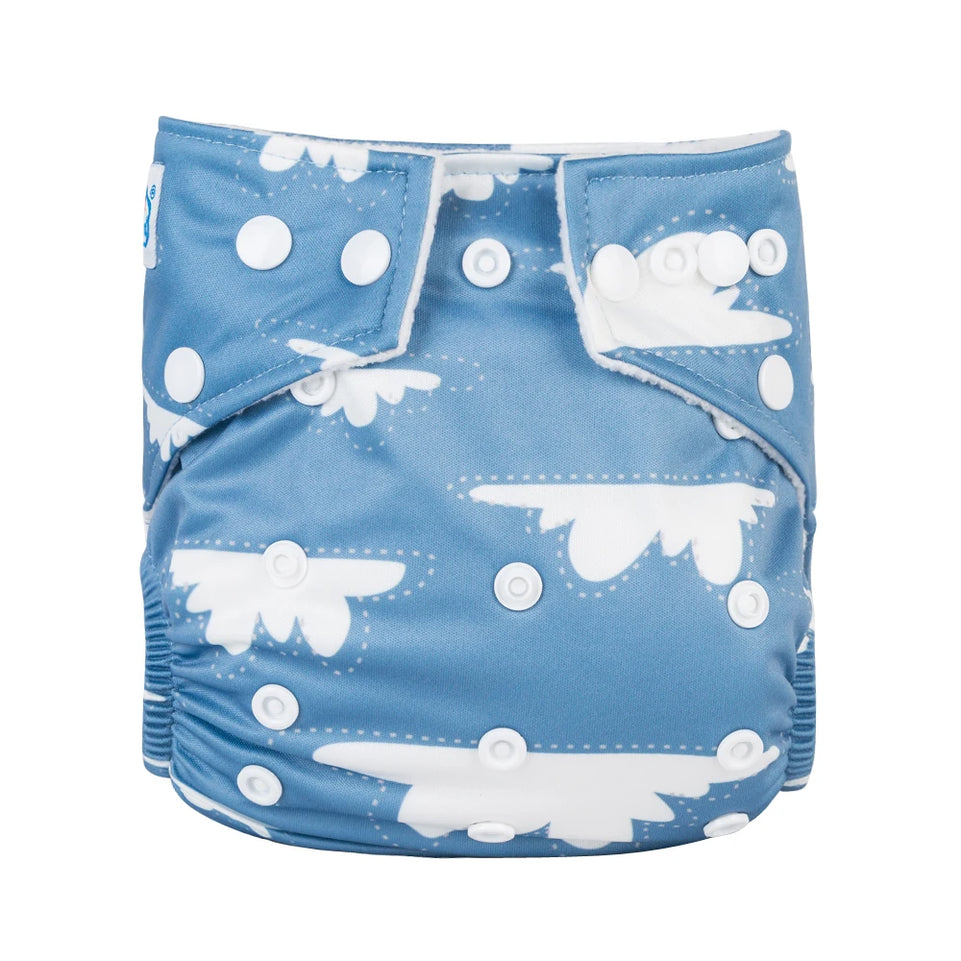 [BABYLAND] 2022 Baby Cloth Diapers Ecological Adjustable Pocket Nappy Fit 3-15kg Baby Washable Reusable Diaper Covers Girls boys