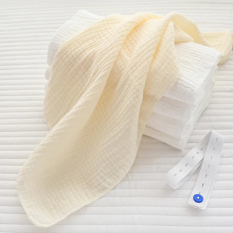 10pc/pack Baby Diapers 100% Cotton Resuable Washable Cloth Diaper Cover for Newborn Nappy Absorbent Gauze Baby Items